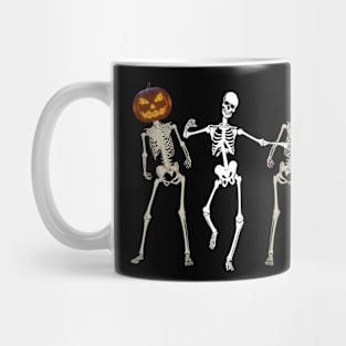 Dancing Skeletons Jack-O-Lantern Halloween Mug